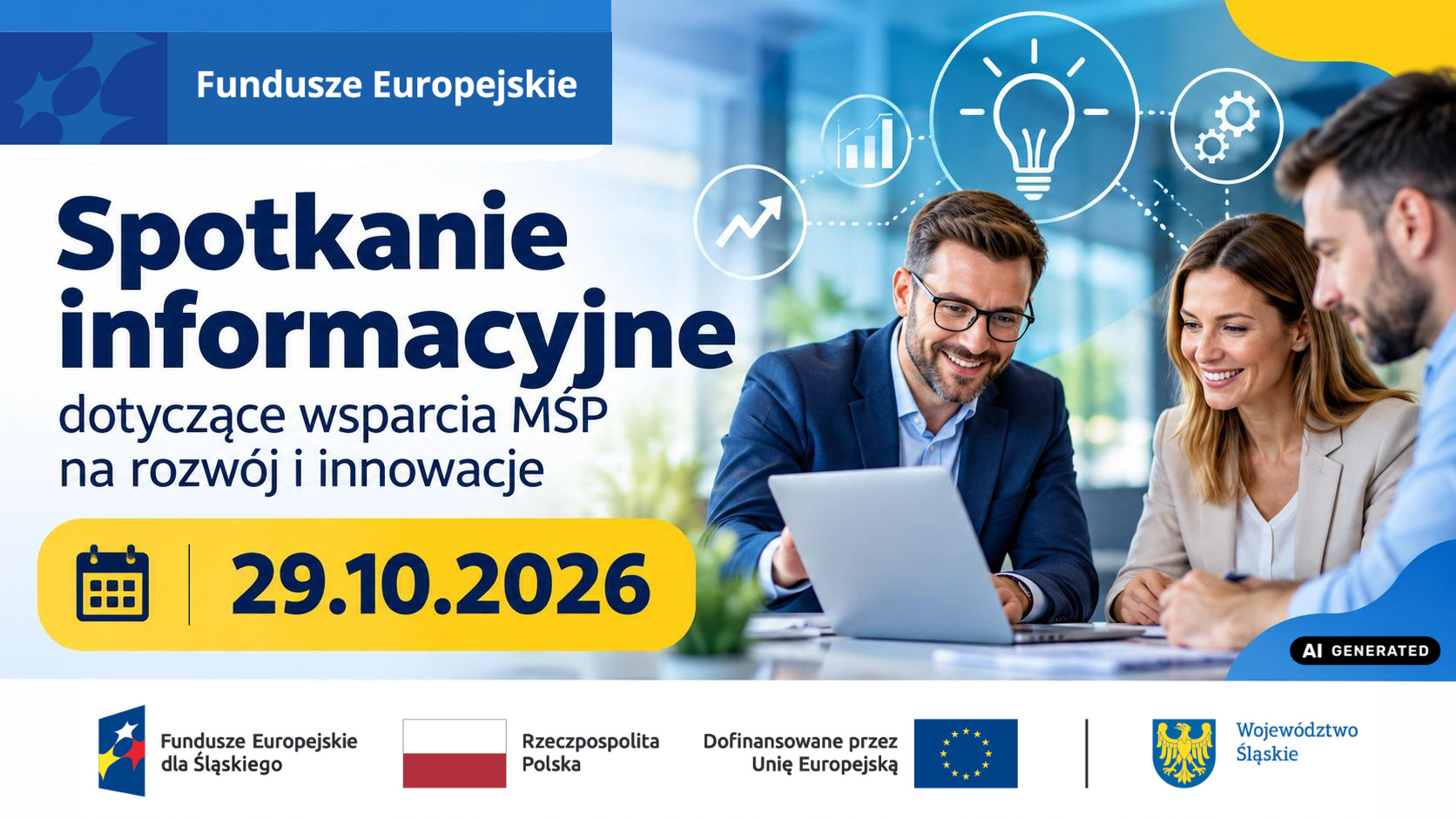 Spotkanie informacyjne dotyczące wsparcia MŚP na rozwój i innowacje